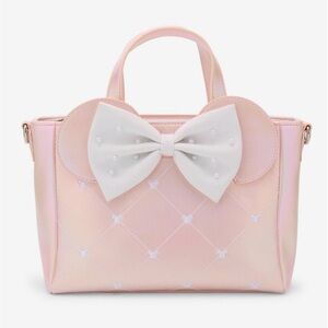 Loungefly Disney Minnie Mouse Pink Pearl Mini Satchel Bag